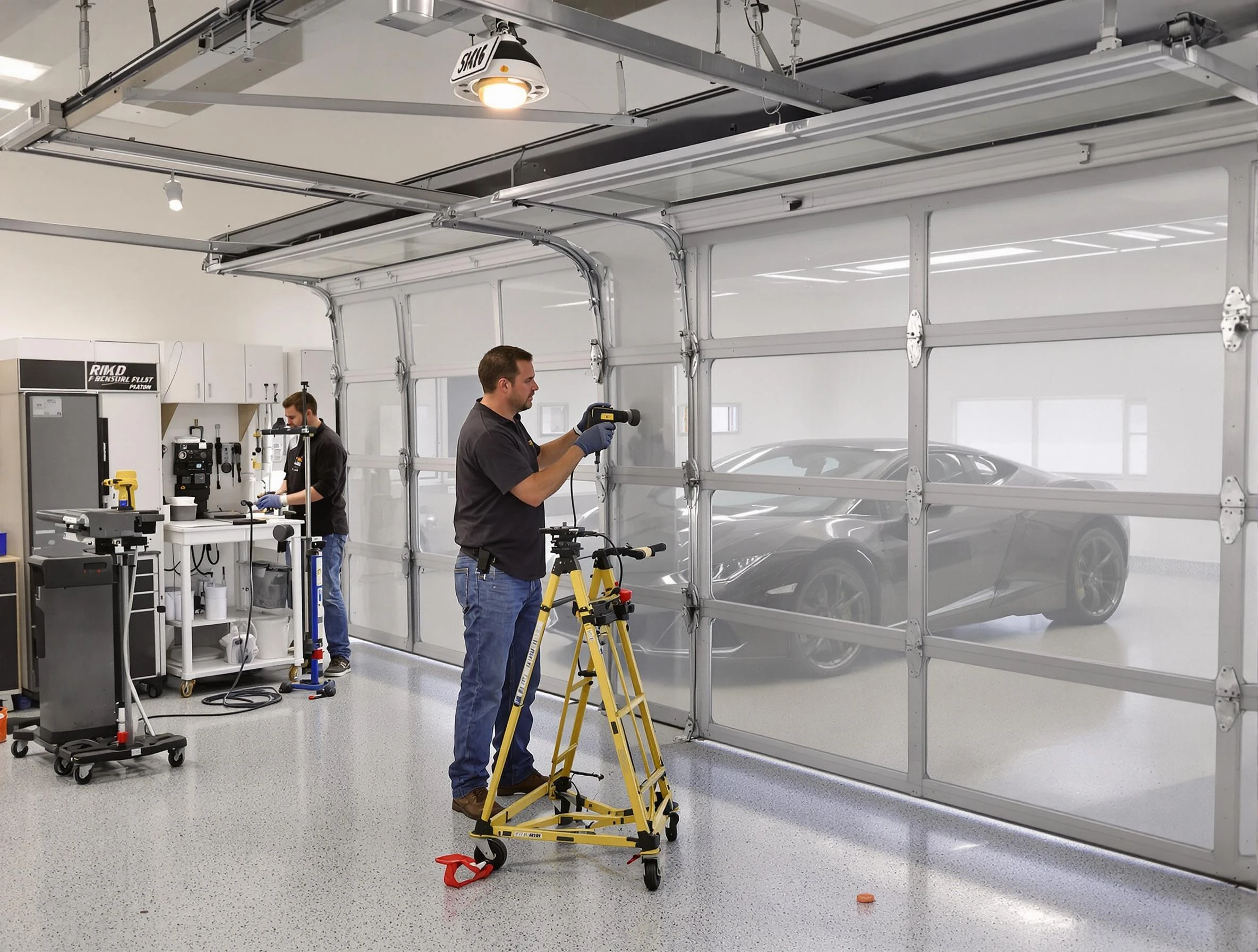 Garage Door Dents Repair in Lilburn